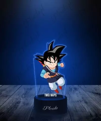 Lampka LED 3D Plexido z Nadrukiem Prezent Anime Dragon Ball Goku - 1