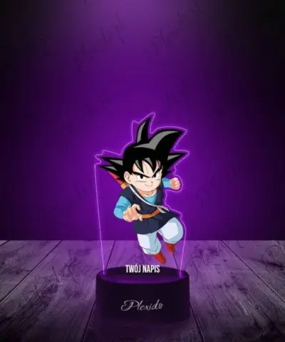 Lampka LED 3D Plexido z Nadrukiem Prezent Anime Dragon Ball Goku - 2