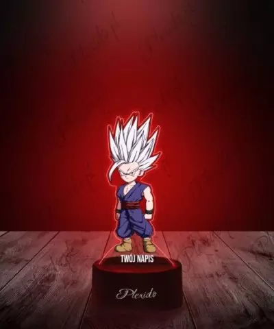 Lampka LED 3D Plexido z Nadrukiem Prezent Anime Dragon Ball Beast Gohan - 3