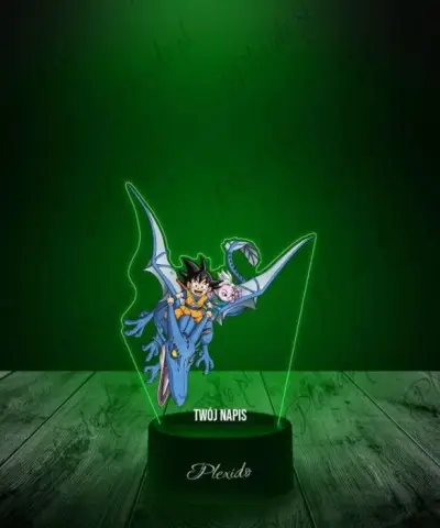 Lampka LED 3D Plexido z Nadrukiem Prezent Anime Dragon Ball Smok Goku - 2