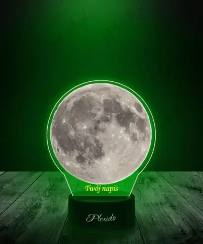 Lampka LED 3D Plexido z Nadrukiem Prezent Księżyc - 2