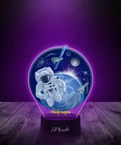 Lampka LED 3D Plexido z Nadrukiem Prezent Astronauta Kosmos - 3