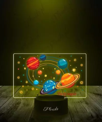 Lampka LED 3D Plexido z Nadrukiem Prezent Astronomia Układ Słoneczny - 2