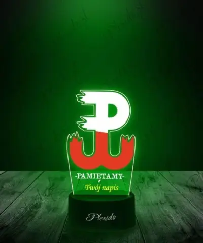 Lampka LED 3D Plexido z Nadrukiem Prezent Polska Święto Niepodległości - 2