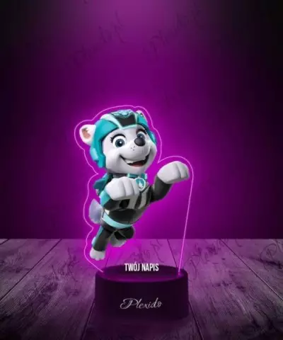 Lampka LED 3D Plexido z Nadrukiem Everest Psi Patrol - 3