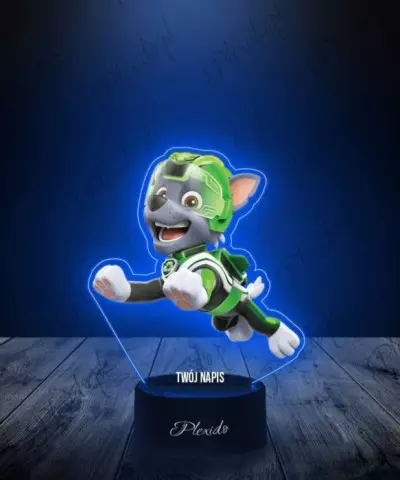 Lampka LED 3D Plexido z Nadrukiem Rocky Psi Patrol - 2