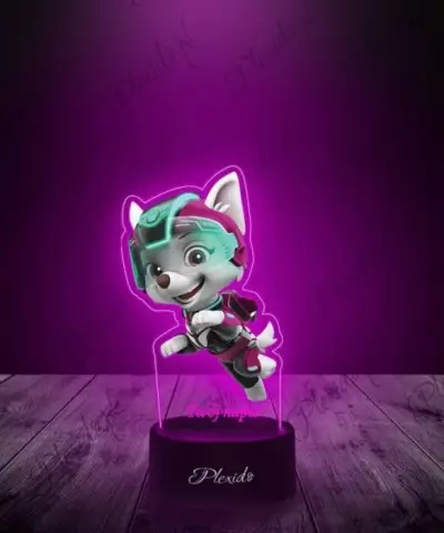Lampka LED 3D Plexido z Nadrukiem Psi Patrol Sweetie - 2