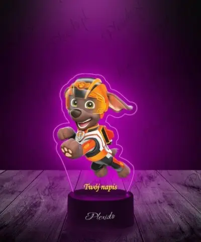 Lampka LED 3D Plexido z Nadrukiem Zuma Psi Patrol - 3