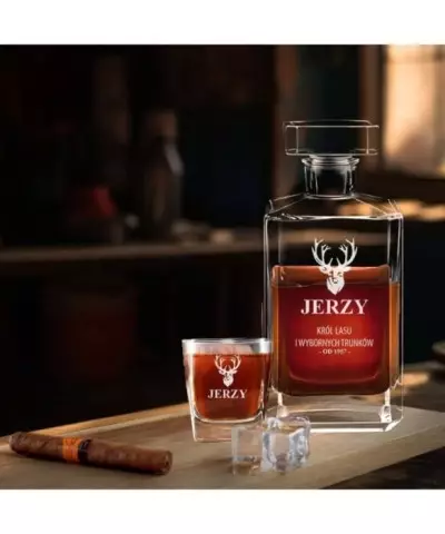 Zestaw do Whisky Karafka + Szklanki z Grawerem Dla Niego na Prezent