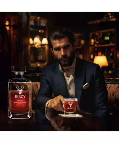 Zestaw do Whisky Karafka + Szklanki z Grawerem Dla Niego na Prezent