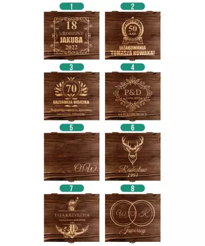 Set of Whiskey Glasses Engraved Box + Chilling Stones