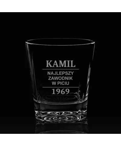 Set mit 2 gravierten Whiskygläsern als Geburtstagsgeschenk