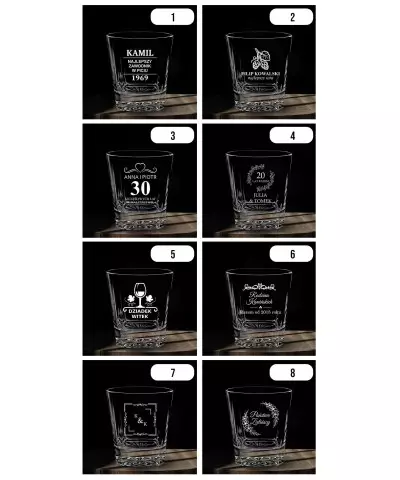 Whiskyglas mit Gravur. Geschenk für Geburtstage und Feiertage