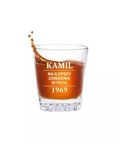 Whiskey Glass with Engraving Birthday Holiday Gift