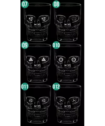 Premium Skull Engraved Glass Beer Mug