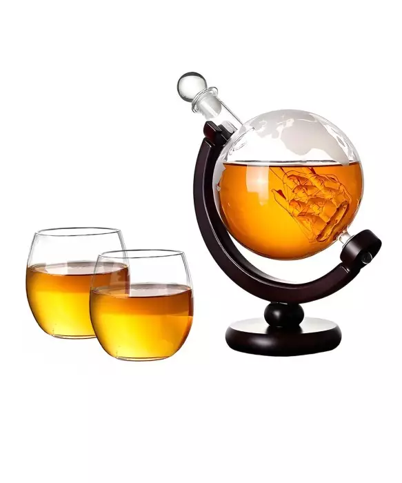 Whiskey Set Globe Carafe +...