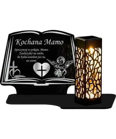 copy of Solar Candle Led Statuette for the Grave All Saints Cemetery Angel