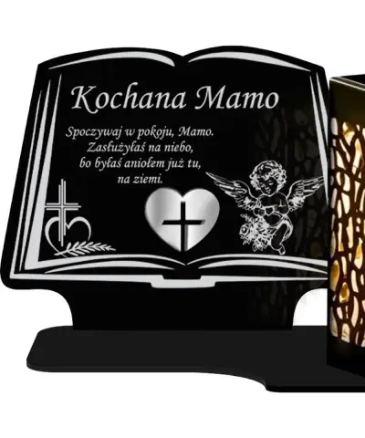 copy of Solarkerze, LED-Statuette für das Grab, Allerheiligenfriedhof, Engel