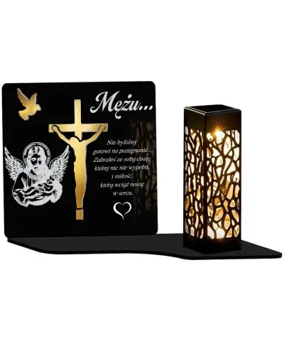 Wieczny Znicz Statuetka Led na Grób Wszystkich Świętych Cmentarz