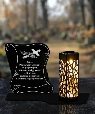copy of Eternal Candle Led Statuette for All Saints' Grave Cemetery Patterns