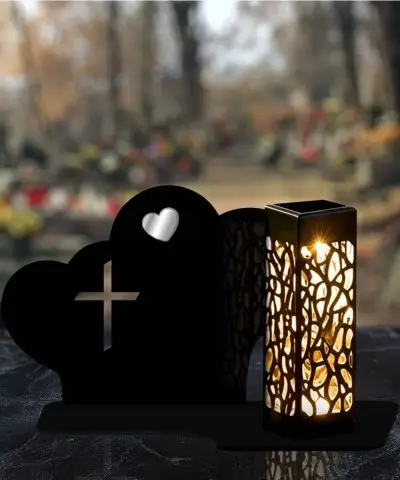 copy of Ewige Kerze, LED-Statuette, für den Friedhof der Mutter aller Heiligen